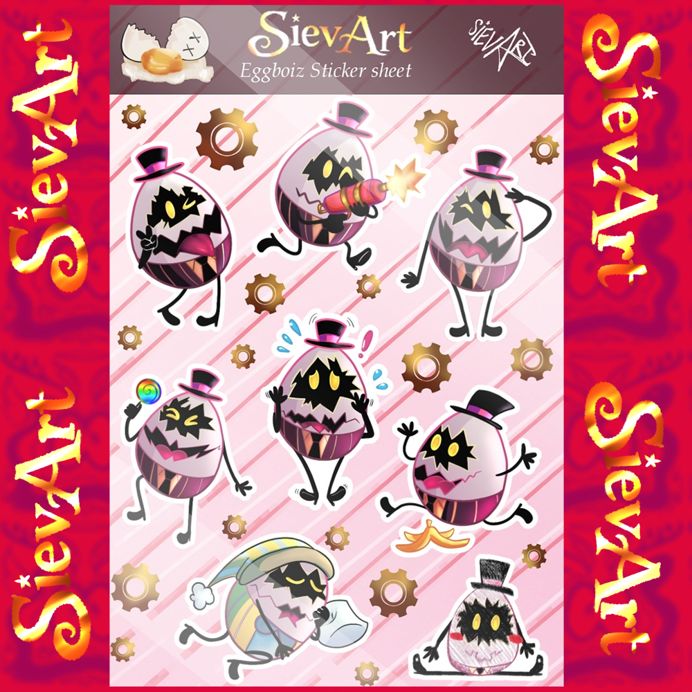 Eggbois Sticker Sheet